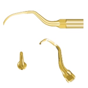 DTE Ultrasonic Scaler Gold Tips PD12T - 1/Pk. Supragingival Scaling Tips compatible D1, D2, D5
