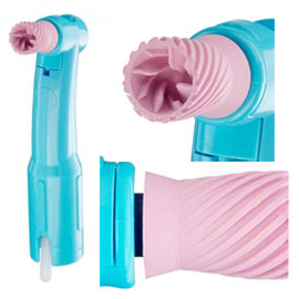 Contra Elite Extend Flex LF - Disposable Prophy Angle with Extra Soft Pink Latex Free Cup (157012)