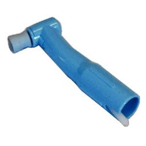Contra Petite Web LF Disposable Prophy Angle with Firm Blue, Latex Free Webbed Cup, Box of 200
