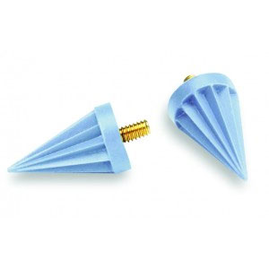 Elite Flex Prophy Pointed Polisher, Screw Type, Latex Free, Firm Blue. Box of 144 Prophy pointed