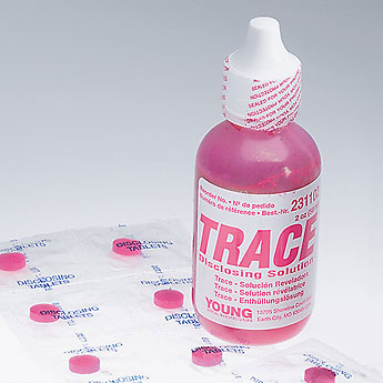 Trace Disclosing Solution, 2 oz. (60 ml) Bottle. Concentrated, fast acting solution for disclosing