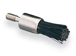 Young Prophy Brush - Screw-type Midget Standard Flat Black, package of 144 Brushes