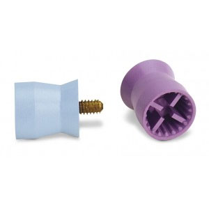 Young Webbed, Screw-On Soft Latex Free Purple Prophy Cup, package of 144 Cups