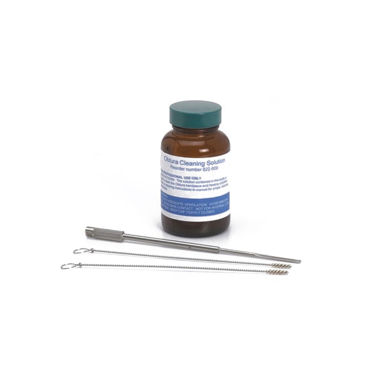 Obtura Spartan Cleaning Kit for Obtura I & III Handpieces - Solution & Brushes