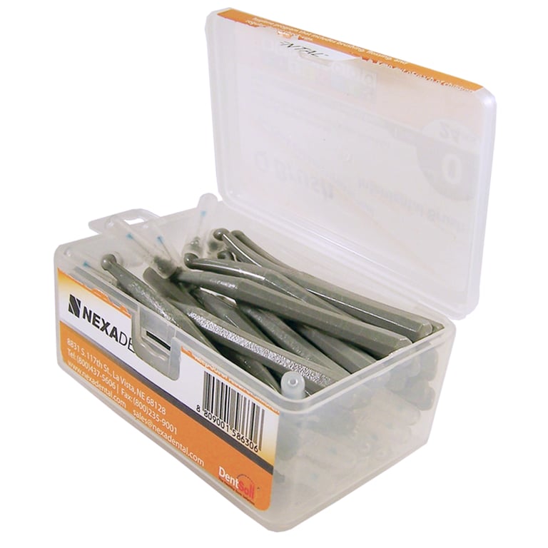 OrthoQuest Q Brush Interproximal Brush, Size 0, L-Type Handle, 24/Box. Coated wires, safe