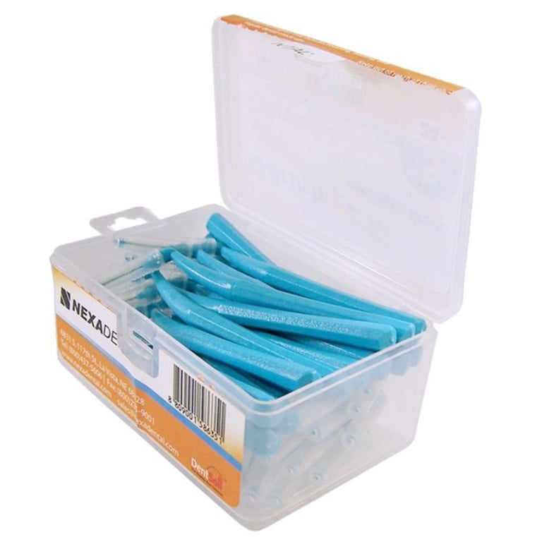 OrthoQuest Q Brush Interproximal Brush, Size 5, L-Type Handle, 24/Box. Coated wires, safe