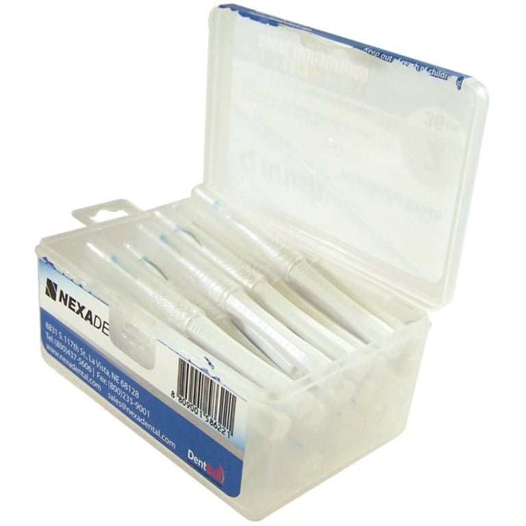 OrthoQuest Q Brush Interproximal Brush, Size 2, Standard Handle, 36/Box. Coated wires, safe