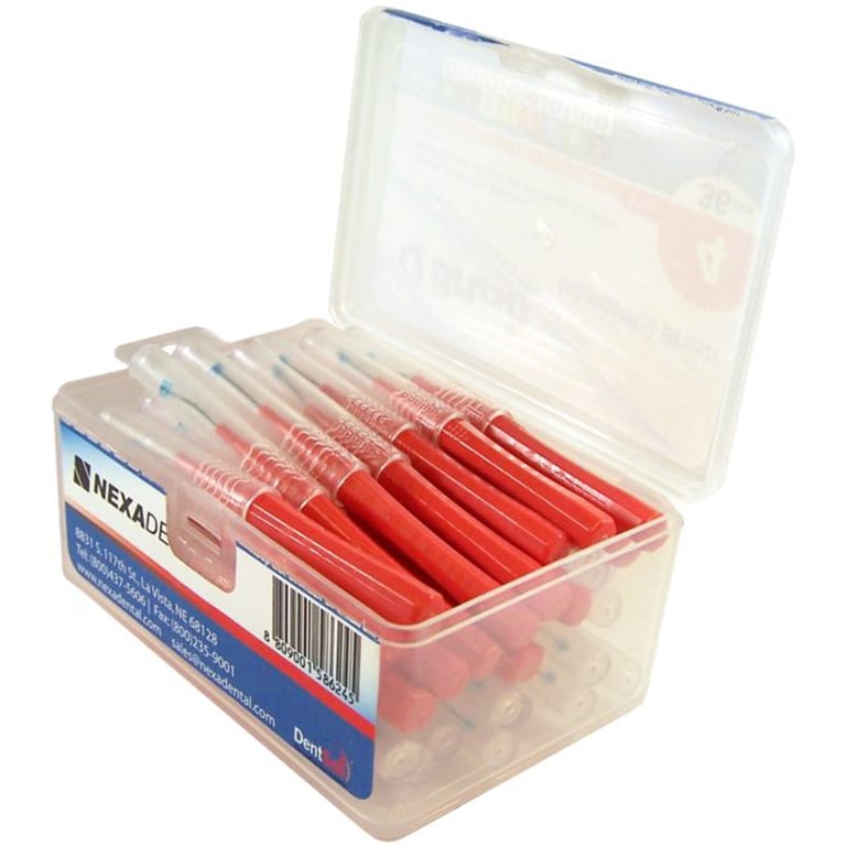 OrthoQuest Q Brush Interproximal Brush, Size 4, Standard Handle, 36/Box. Coated wires, safe