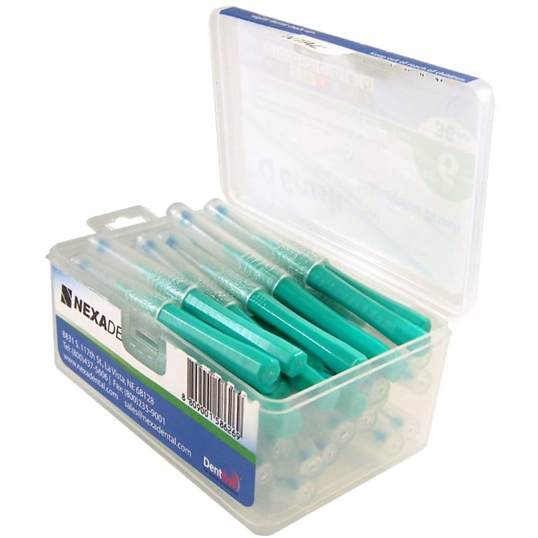OrthoQuest Q Brush Interproximal Brush, Size 6, Standard Handle, 36/Box. Coated wires, safe