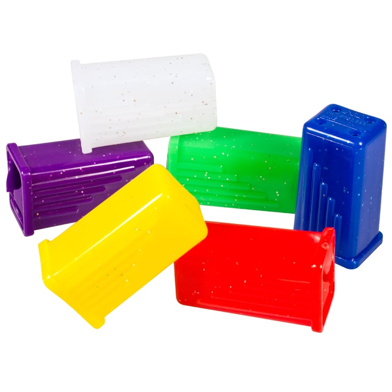 Plak Smacker Glittered Rectangular Toothbrush Cover, Assorted, 144/Box. Great for keeping