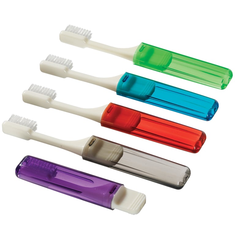 Plak Smacker Travel V-Trim Toothbrush, Assorted, 72/Box. Great hygiene tool for patients on