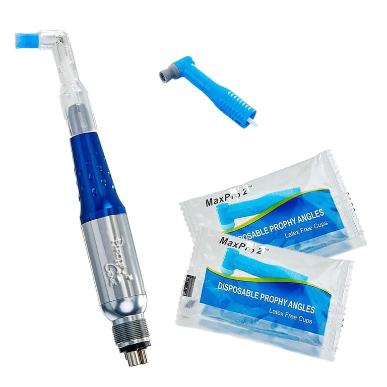 Prophy Genie Hygiene Handpiece w/1000 Prophy Cups. 5000 RPM, lube free, 4-hole connection