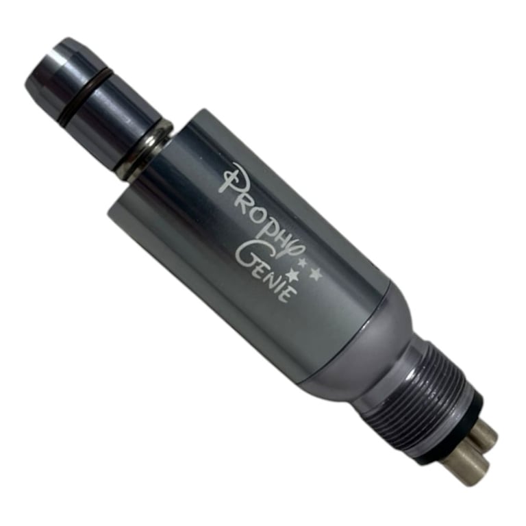 Prophy Genie 4-Hole Low Speed Motor, Single Motor. 1.6 oz, 5,000 RPM, 360 swivel. Ergonomic