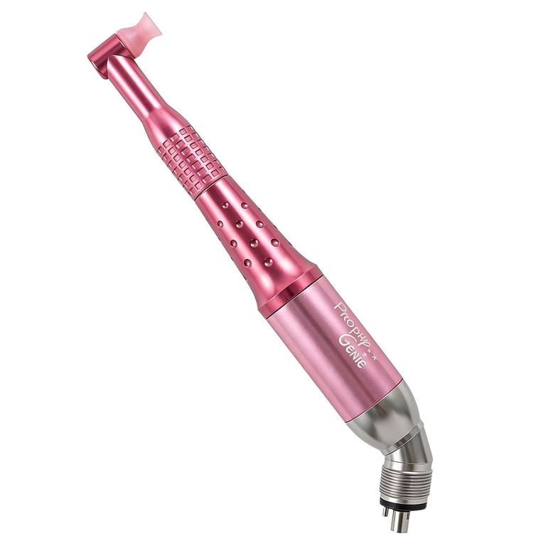 Prophy Genie 45° Prophy Handpiece, 5000rpm, Pink, 1/Pk. Variable-speed air motor with 4-hole