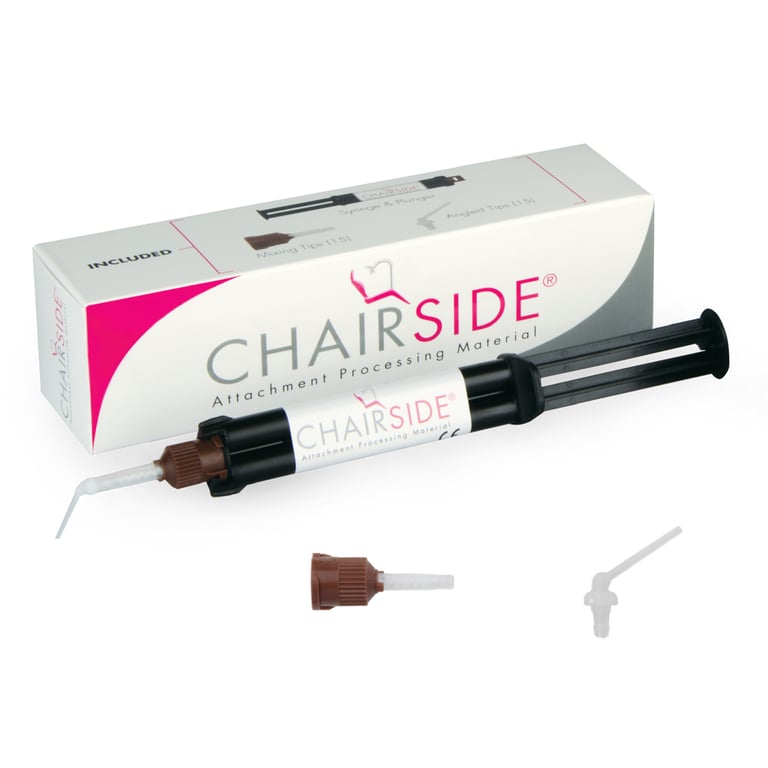 CHAIRSIDE Attachment Processing Material 4ml Syringe - Normal Set. Tissue-colored, dual-cure