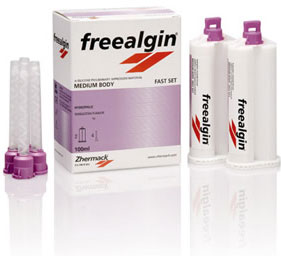 Freealgin Standard Pack of 2 - 50 ml Cartridges. A-Silicone Alginate Alternative, Fast Setting