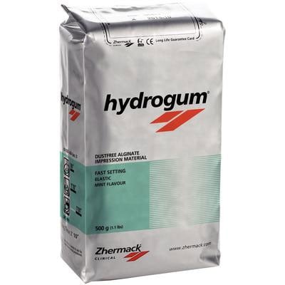 Hydrogum Hygrogum Alginate 1 lb Bag. Fast Setting Elastic Dust Free Alginate, Mint flavor, Green