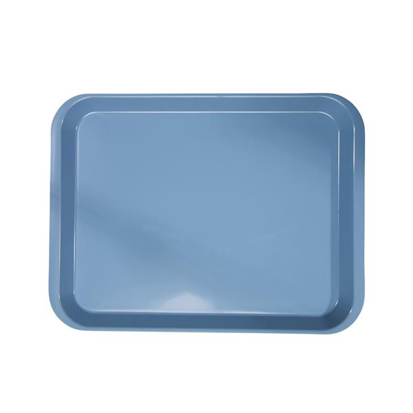 B-Lok 13 1/2" x 9 5/8" x 7/8" Set-Up / Flat Tray, Size B Standard, Blue, 1/Pk