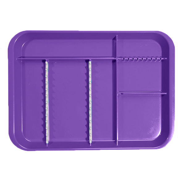 B-Lok Divided Tray, Size B (Ritter) - Neon Purple, Plastic 13-3/8" x 9-5/8" x 7/8"
