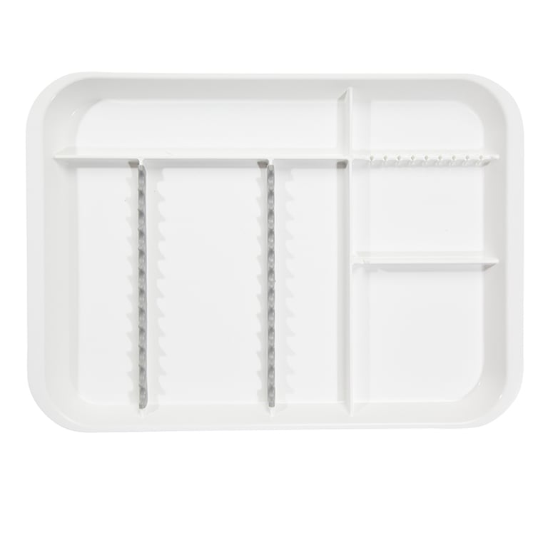 B-Lok Divided Tray, Size B (Ritter) - White, Plastic, 13-3/8" x 9-5/8" x 7/8"