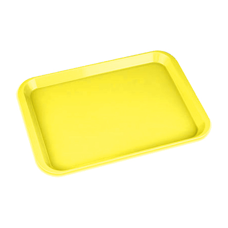 B-Lok Set-up Tray Flat Size B (Ritter) - Neon Yellow, Plastic 13-3/8" x 9-5/8" x 7/8"