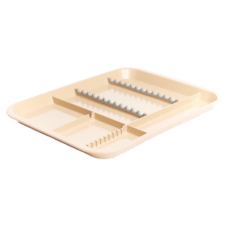 B-Lok Divided Tray, Size B (Ritter) - Beige, Plastic, 13-3/8" x 9-5/8" x 7/8"