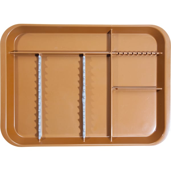 B-Lok Divided Tray, Size B (Ritter) 13-3/8" x 9-5/8" x 7/8", Copper. The tray holds and organizes