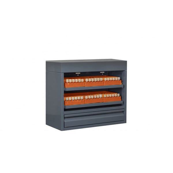 CAD/CAM Block Locker Small Copper. The locker includes 6 internal organizers and block dividers