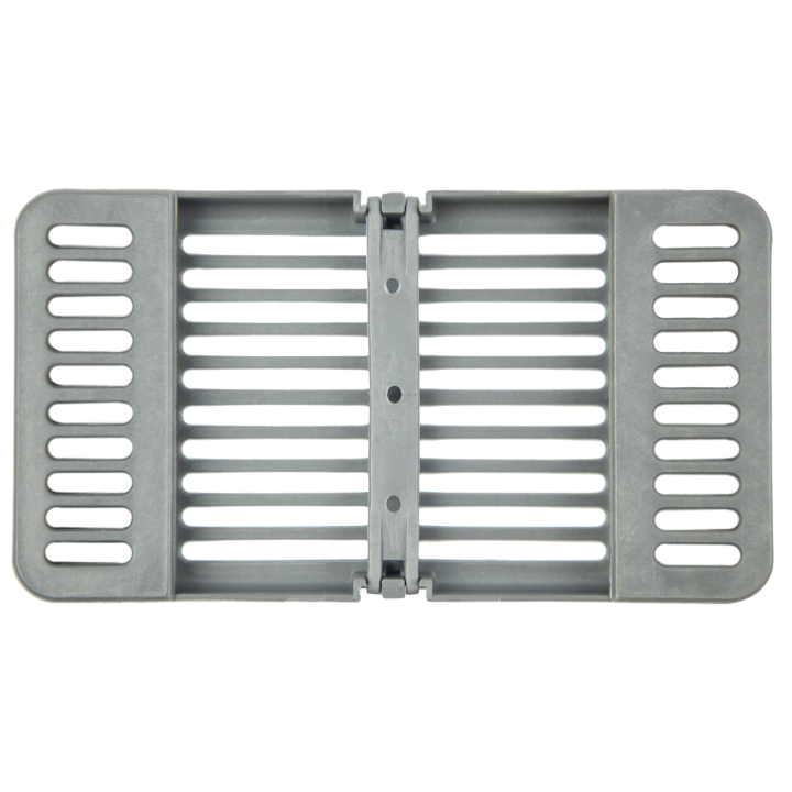 Compact Cassette Gray 4" x 7" x 5/8", Multi-Instrument Sterilization, Holds 8 instruments or 11