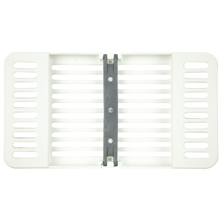 Compact Cassette White 4" x 7" x 5/8", Multi-Instrument Sterilization, Holds 8 instruments or 11