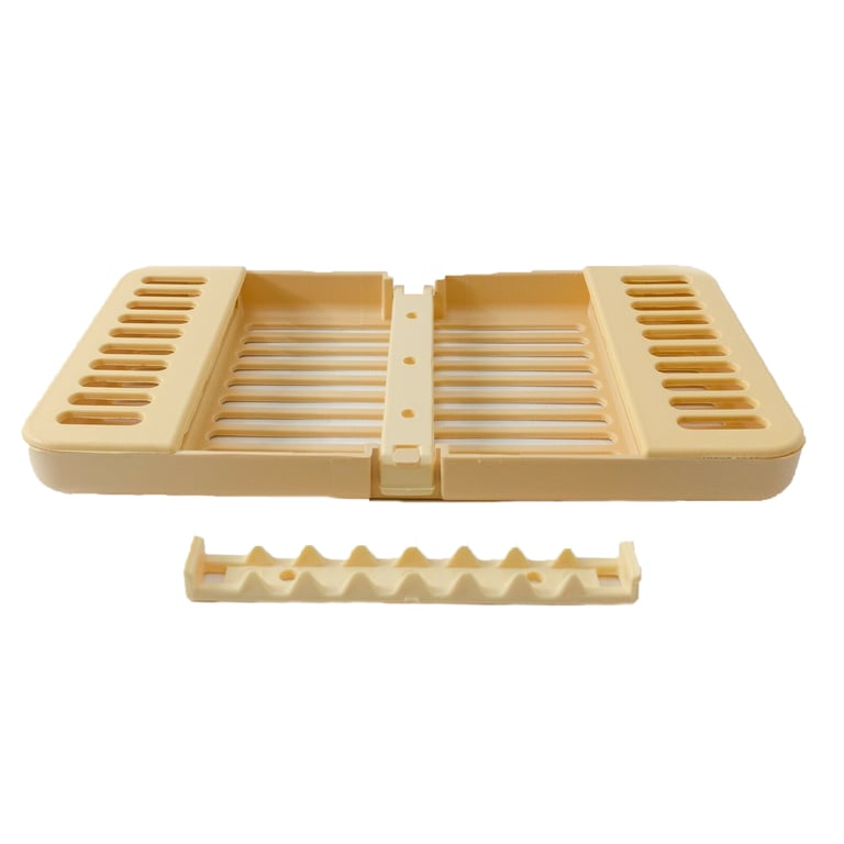 Compact Cassette Beige 4" x 7" x 5/8", Multi-Instrument Sterilization, Holds 8 instruments or 11