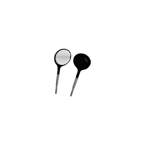 Crystal HD Mouth Mirror Head - Size #5 Black, Plastic 12/Pk. Screw On Head, Cone Socket. 40%