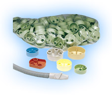 Dispos-A-Screen Blue 2 1/8" evacuation trap, fits Adec models with plastic canisters, Ampco