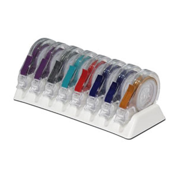 E-Z ID Instrument Tape System - Jewel Kit. Contains 8 - 3 ft. Rolls. Comes with Organizer Rack