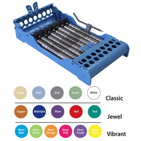 E-Z Jett Cassette 8 Instrument Holder, Teal, open