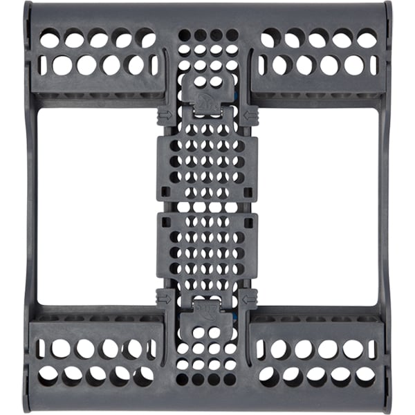 E-Z Jett Cassette 10 Place Instrument Holder, Gray, Holds 10 Instruments, Open Top, Round Holes