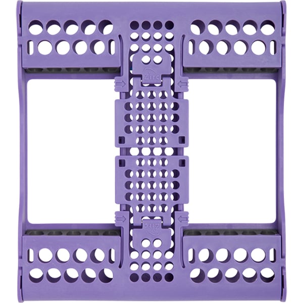 E-Z Jett Cassette 10 Place Instrument Holder, Neon Purple, Holds 10 Instruments, Open Top, Round