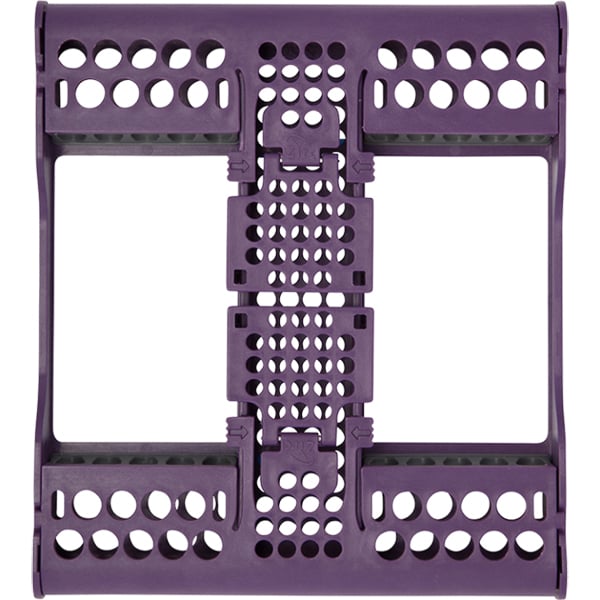 E-Z Jett Cassette 10 Place Instrument Holder, PLUM, Holds 10 Instruments, Open Top, Round Holes