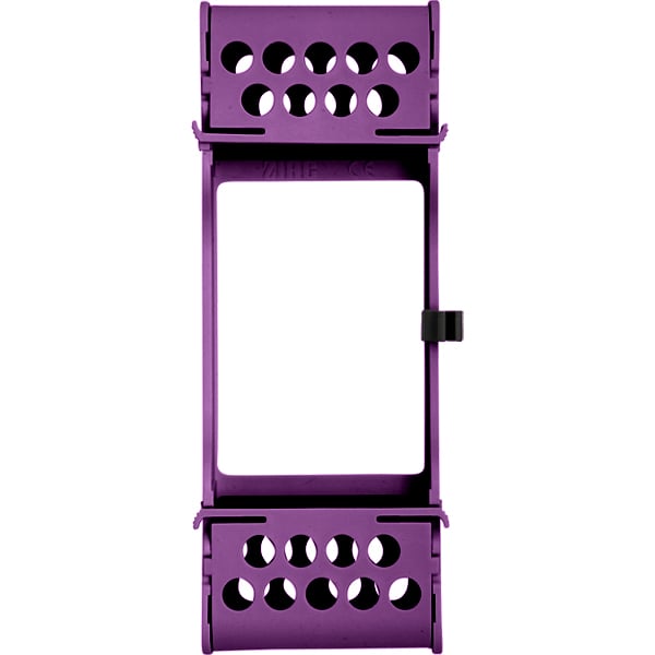 E-Z Jett Cassette - Plum, Holds 5 Instruments 8" x 3-1/8" x 1-3/16". Open top, round holes