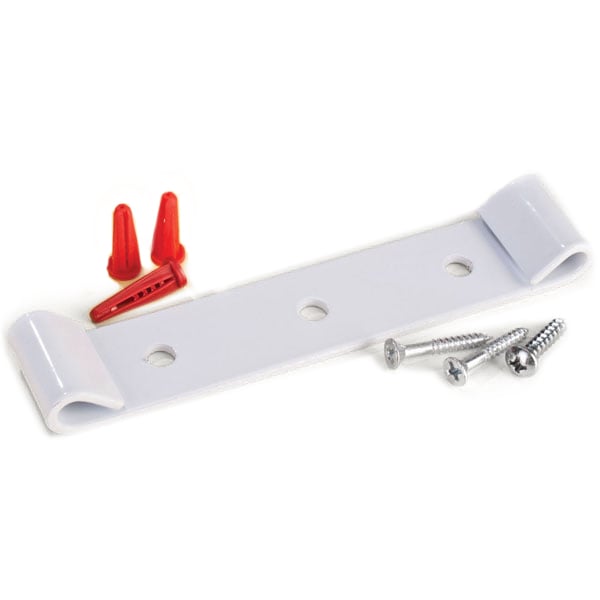 E-Z Storage White Mounting Bracket 5-1/8" x 1" x 1-1/2". White Metal bracket to mount Storage