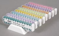 E-Z ID Instrument Rings Small 1/8" - Neon Yellow. Package of 25 Rings