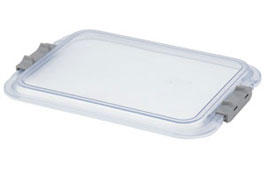 Mini-Lock Tray Cover, Fits Mini F Set-Up Trays, Side Locking Mechanism, Clear, 9 7/8" x 6 5/8" x