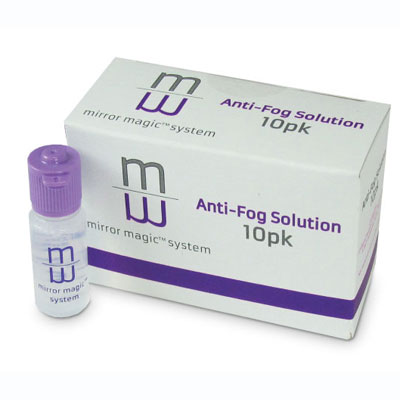 Mirror Magic Anti-Fog System, 10 - 6ml Bottles of Solution. anti-fog system prevents fogging on