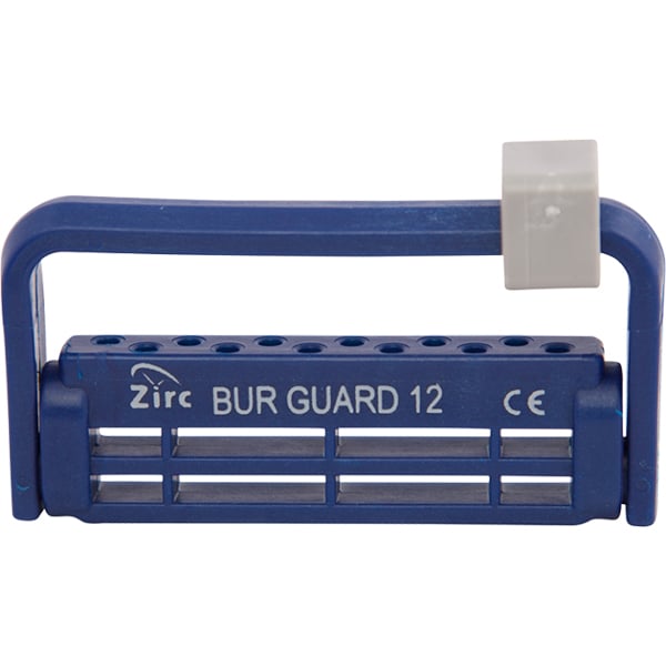 Steri-Bur Guard 12-Hole Bur Holder - Midnight Blue, Adjustable & Sterilizable