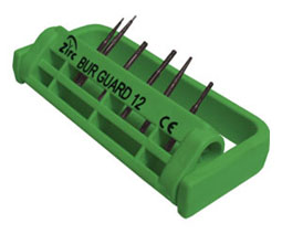 Steri-Bur Guard 12-Hole Bur Holder - Green, Adjustable & Sterilizable
