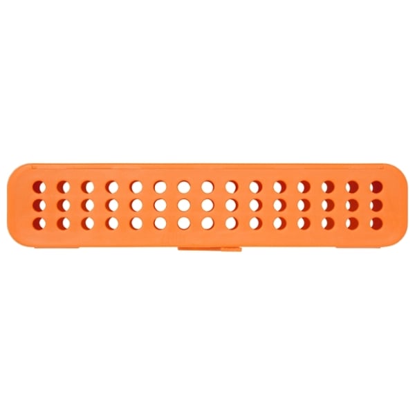 Steri-Container, Compact - Neon Orange 7-1/8" x 1-1/2" x 1-1/2", Holds 12-15 hand instruments