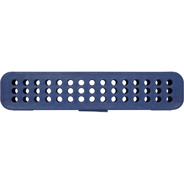 Steri-Container, Compact - Midnight Blue 7-1/8" x 1-1/2" x 1-1/2", The container holds Zirc