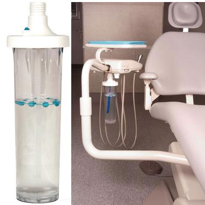 Water Wise Water Bottle Starter Kit. Contains Bottle, Adapter, Lid, Neon Yellow and Neon Blue