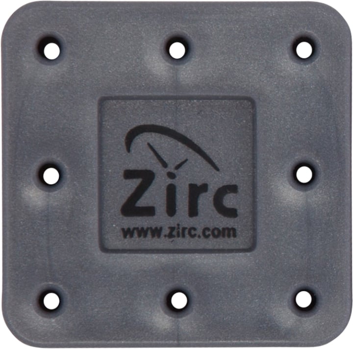 Zirc 8 Hole Gray, Magnetic Bur Block with Microban. Autoclavable/Chemiclavable with Nonslip Feet