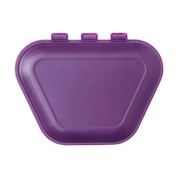 Zirc Denture Box Plum 12/Pk. The Box is one piece in construction with a solid locking system